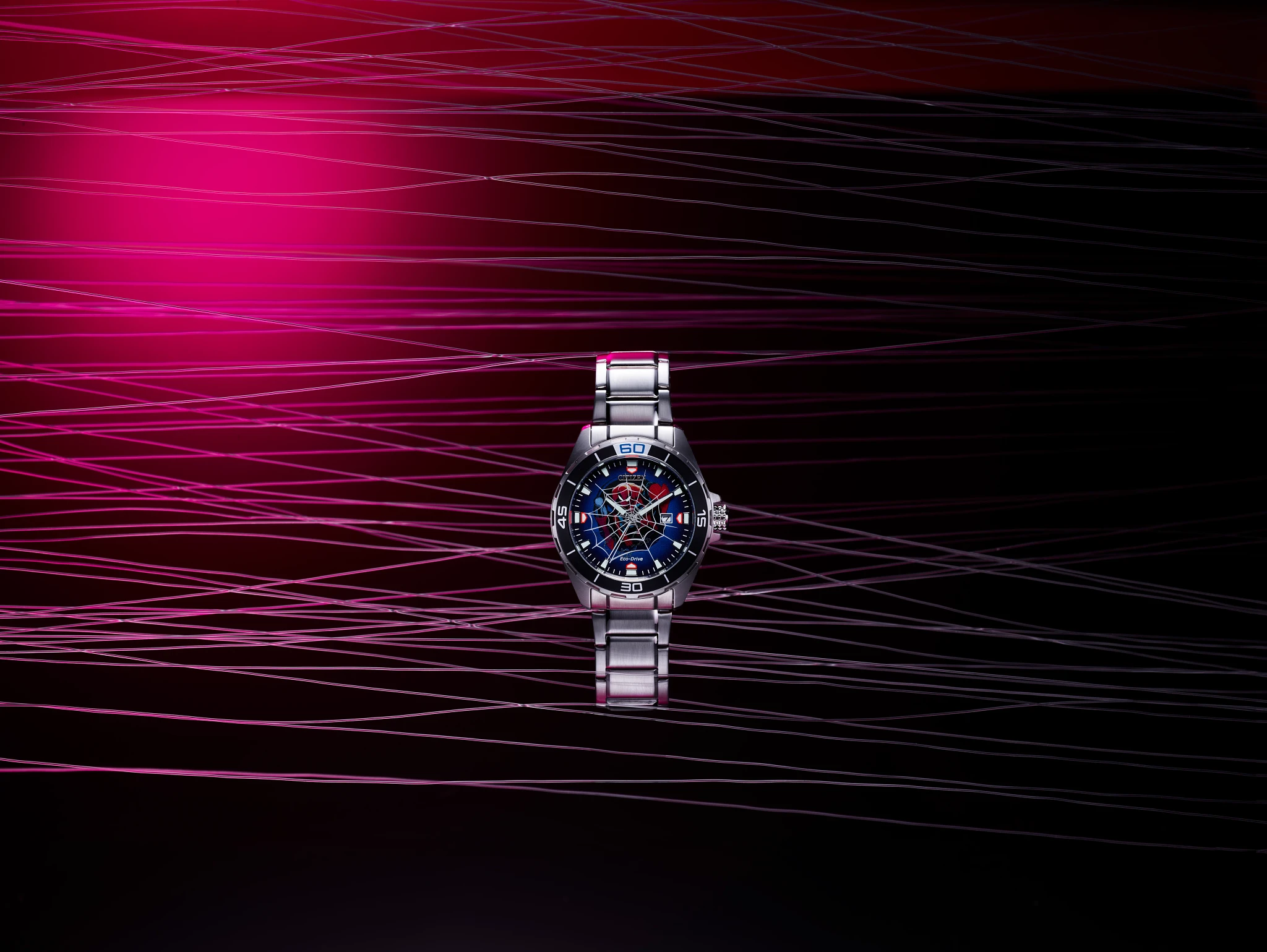 Spider-Man Blue Dial Stainless Steel Bracelet BM7610-52W | CITIZEN